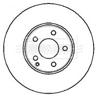 BORG & BECK Тормозной диск BBD4344